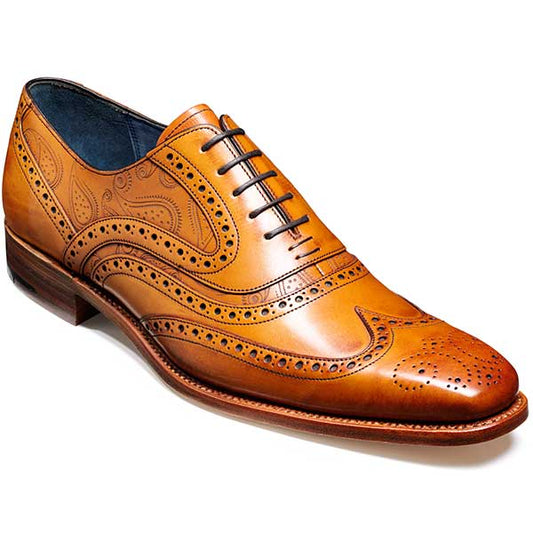 BARKER McClean Shoes - Cedar Calf & Paisley Laser