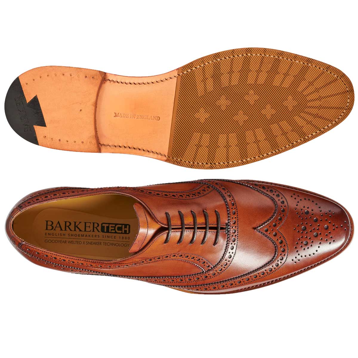 BARKER Turing Shoes - Antique Rosewood Calf