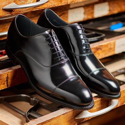 BARKER Winsford Shoes - Black Polish
