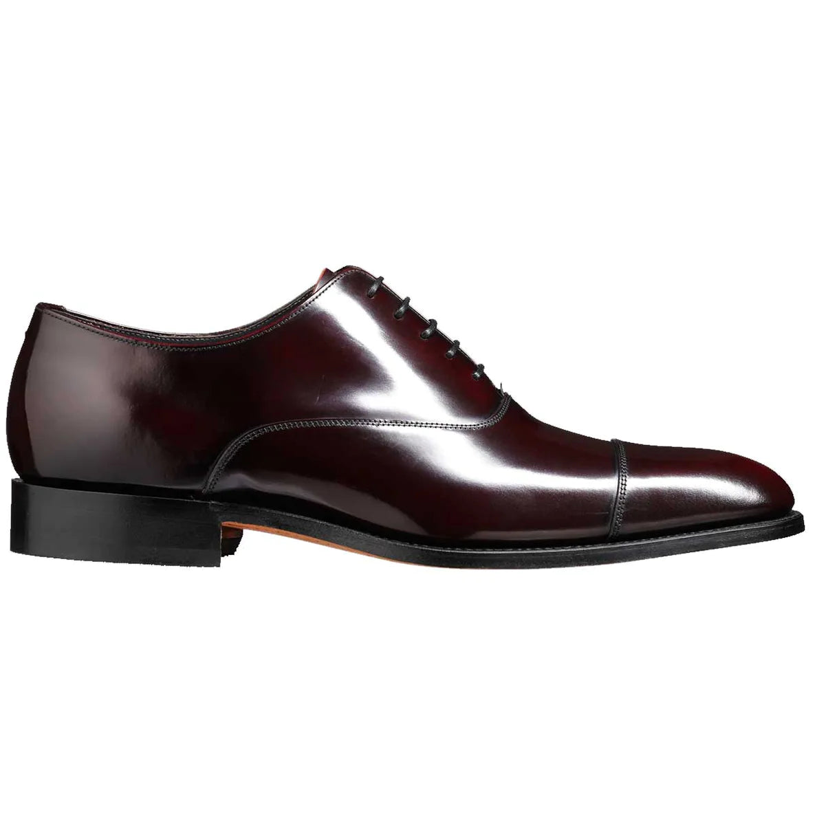 BARKER Winsford Shoes - Burgundy Hi-Shine