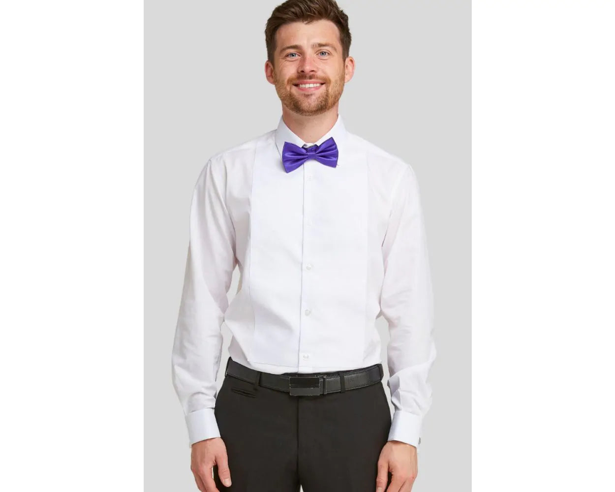 DOUBLE TWO Marcella Dress Shirt - Double Cuff Regular Collar – White