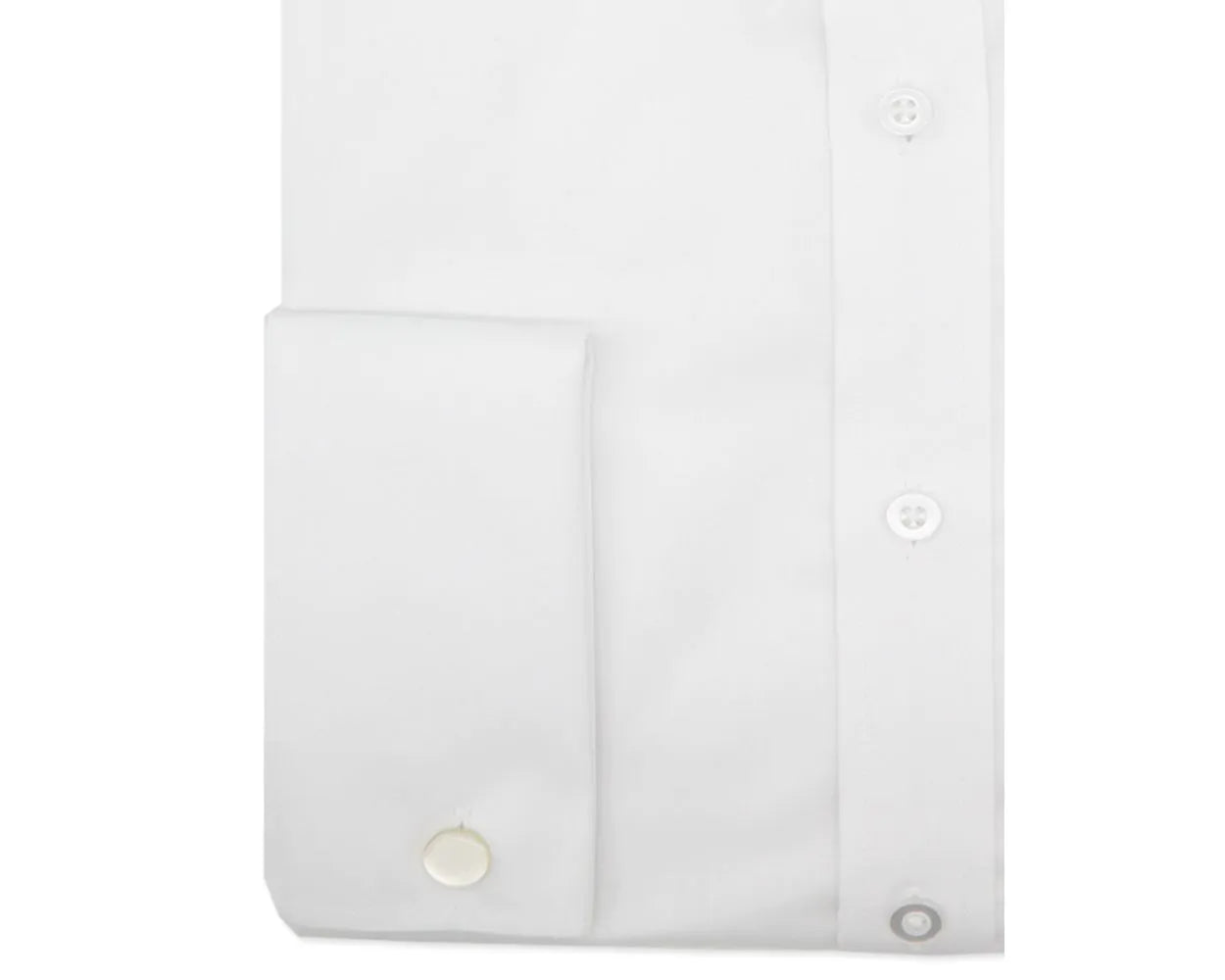 DOUBLE TWO Paradigm Shirt - Pure Cotton Non Iron Double Cuff – White