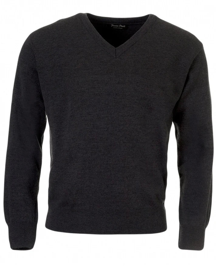 FRANCO PONTI V-Neck - Mens Italian Merino Wool Blend - 6 Colours