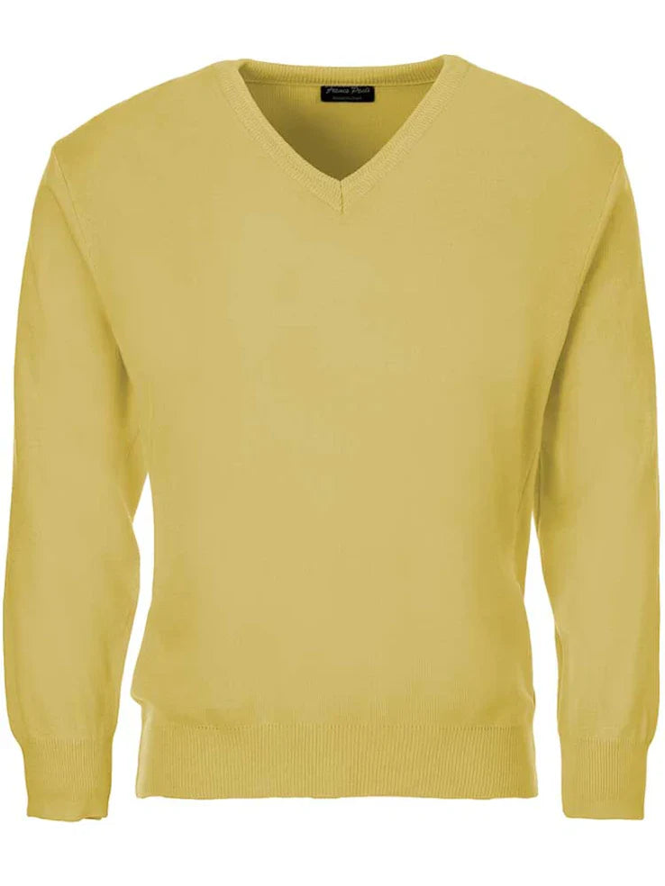 FRANCO PONTI V-Neck - Mens Italian Merino Wool Blend - 6 Colours