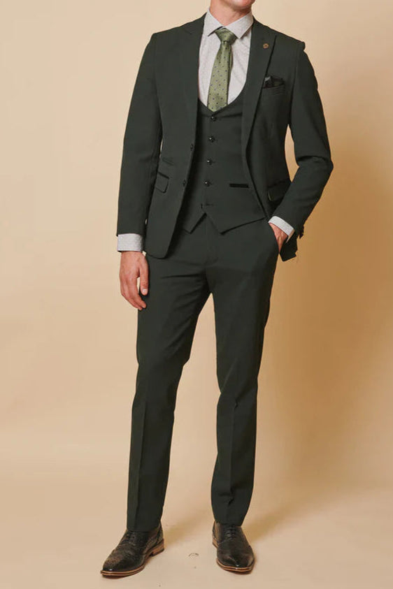 MARC DARCY Bromley Blazer - Olive Green Check