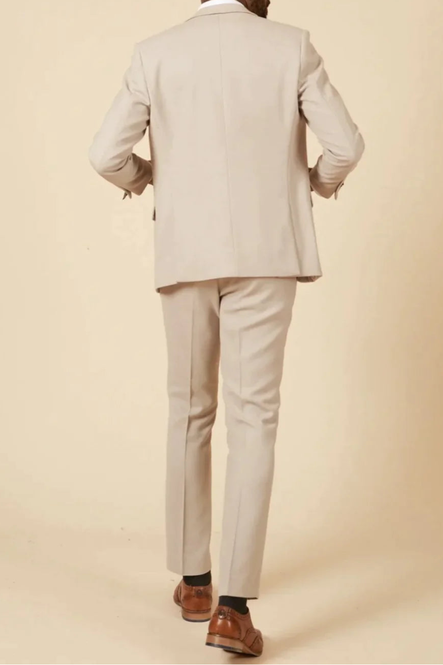 MARC DARCY HM5 Tailored Blazer - Stone