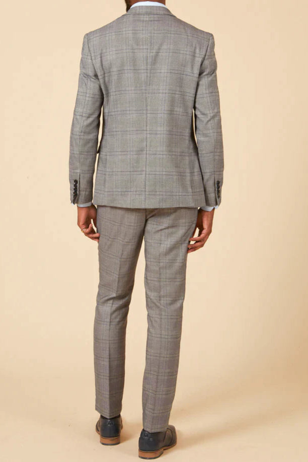 MARC DARCY Jerry Two Piece Suit - Grey Check