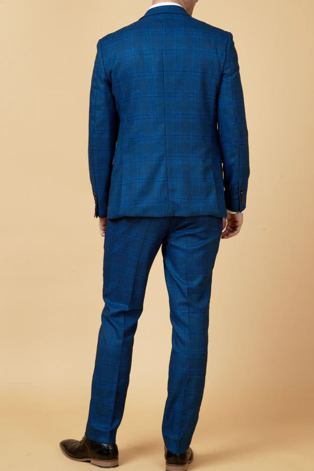 MARC DARCY Jerry Two Piece Suit - Blue Check