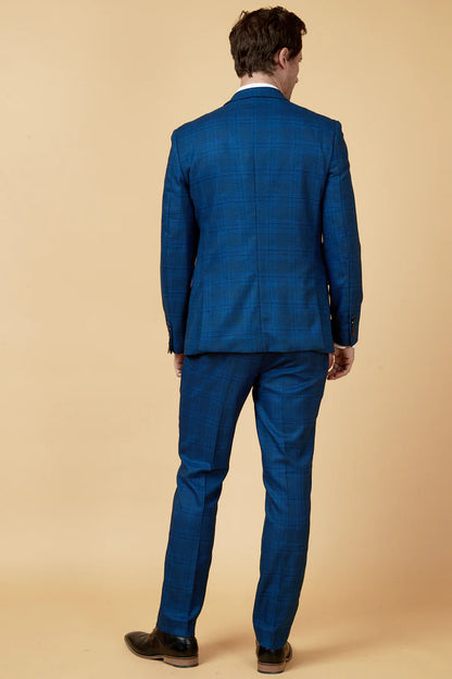 MARC DARCY Jerry Two Piece Suit - Blue Check