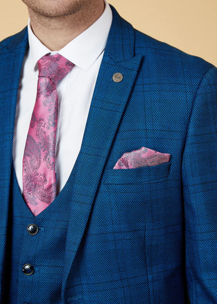 MARC DARCY Jerry Two Piece Suit - Blue Check
