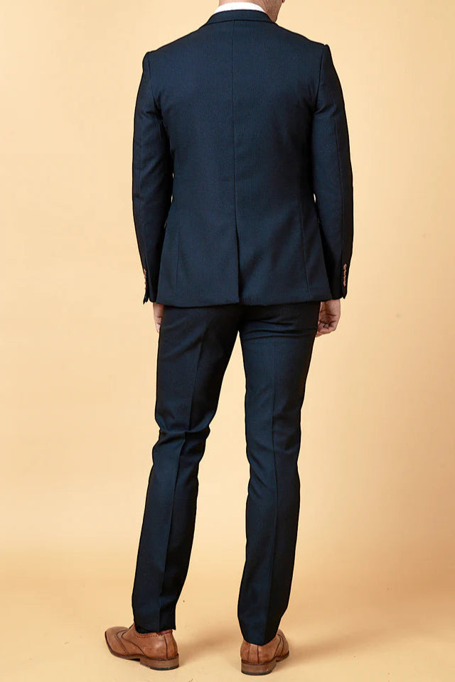 MARC DARCY Max Three Piece Suit - Navy