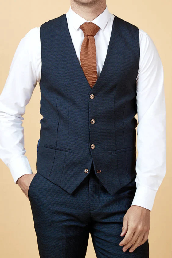 MARC DARCY Max Two Piece Suit - Navy