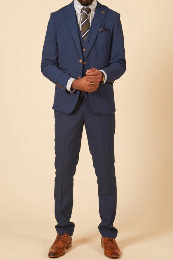 MARC DARCY Max Two Piece Suit - Royal Blue