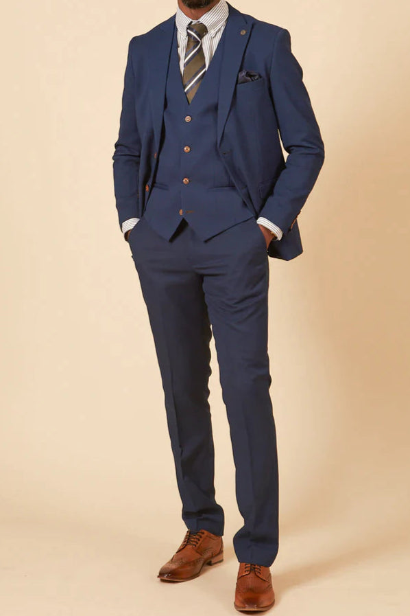 MARC DARCY Max Two Piece Suit - Royal Blue