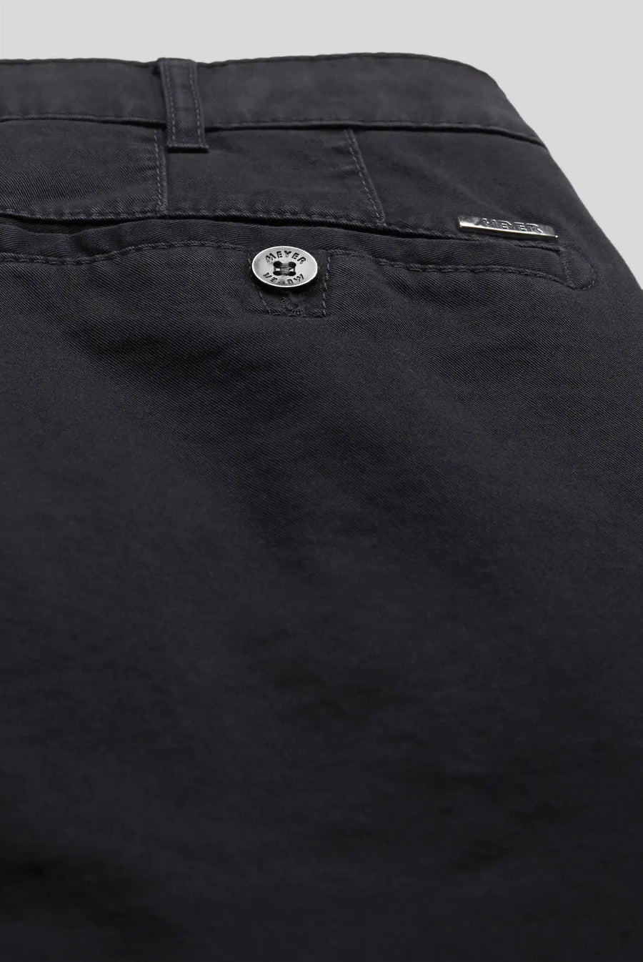 MEYER Roma 316 Luxury Cotton Chino Trousers - Navy