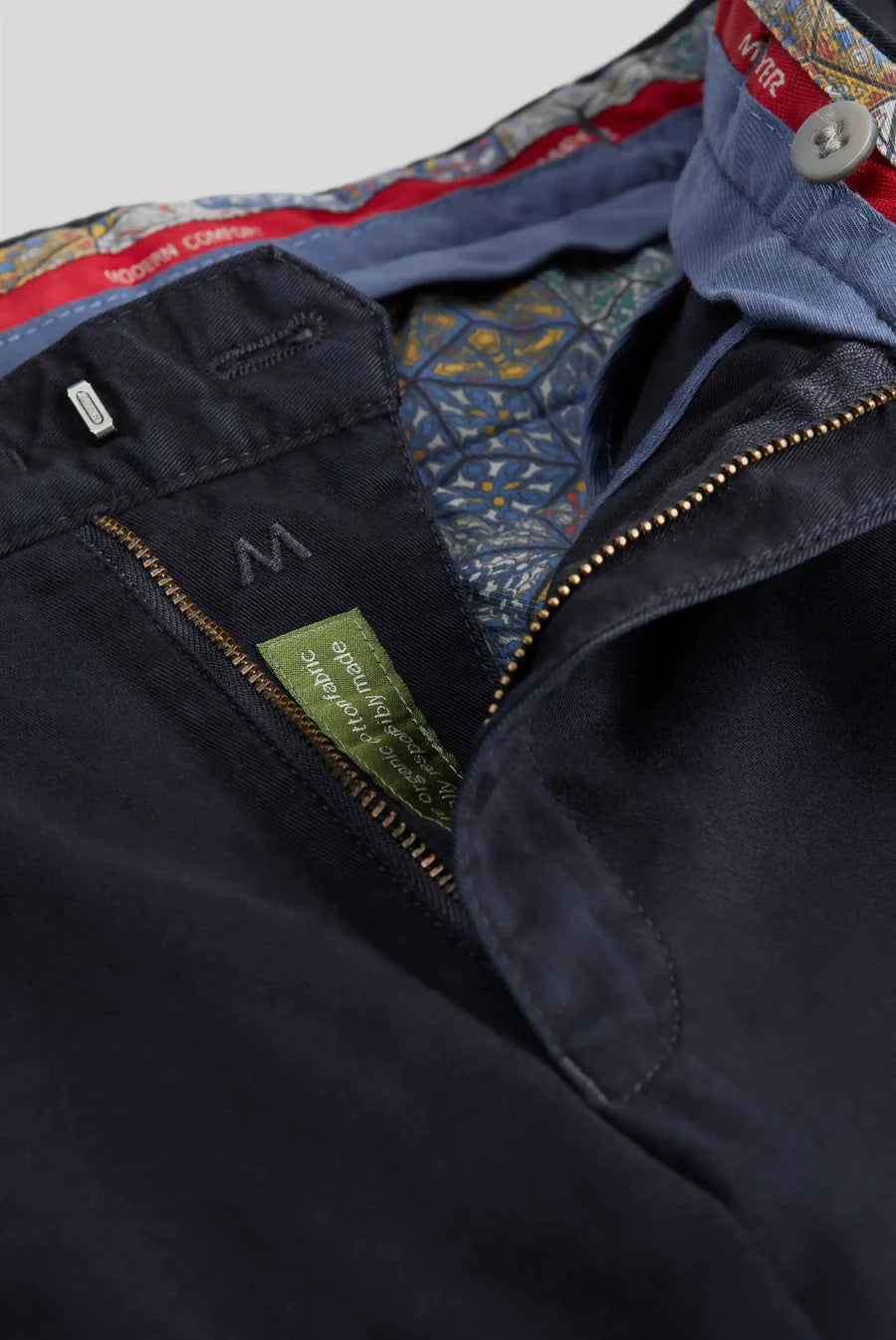 MEYER Roma 316 Luxury Cotton Chino Trousers - Navy