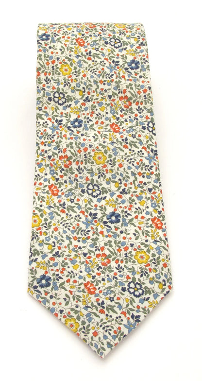 VAN BUCK Liberty Print Cotton Tie & Pocket Square - Katie & Millie Multi