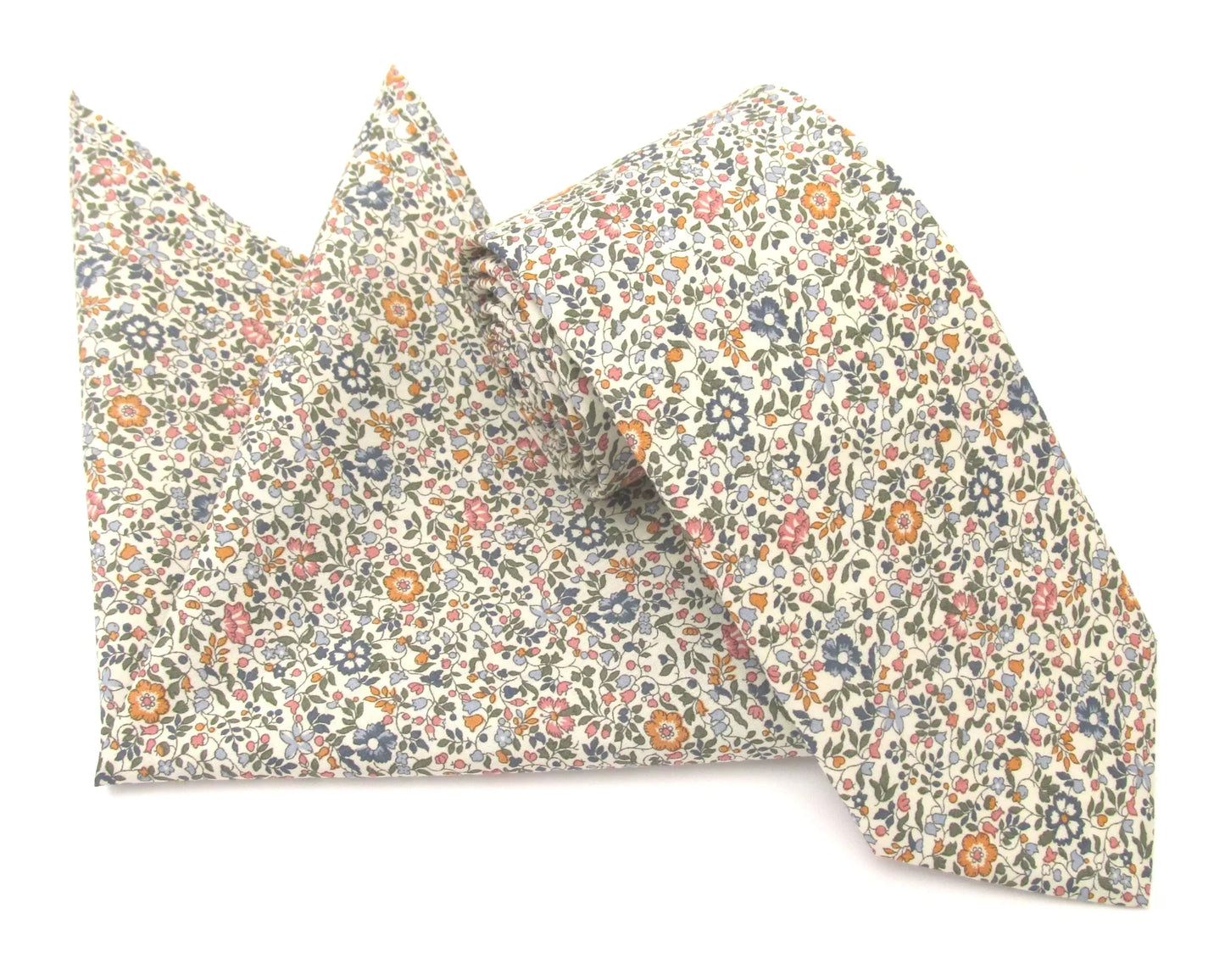 VAN BUCK Liberty Print Cotton Pocket Square - Katie & Millie Tan