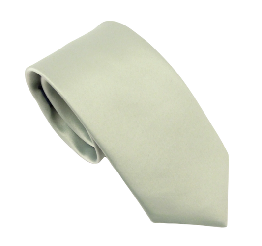 VAN BUCK Satin Wedding Tie & Pocket Square - Pistachio Green