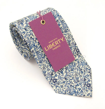 VAN BUCK Liberty Print Cotton Pocket Square - Katie & Millie Blue