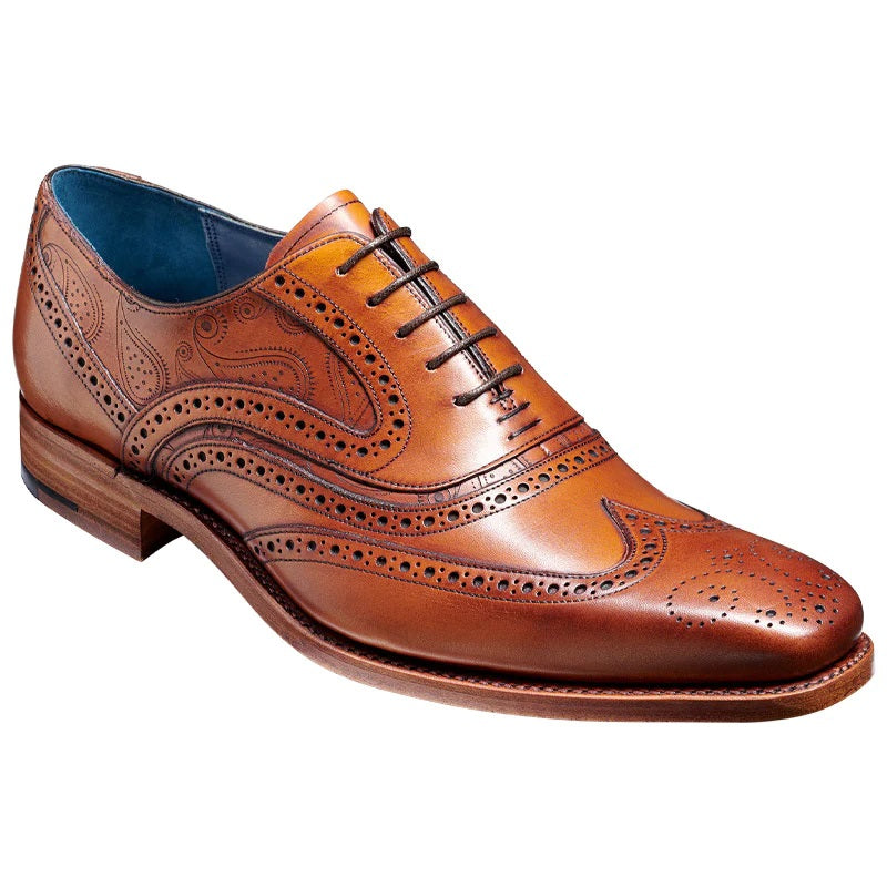 BARKER McClean Shoes - Antique Rosewood Calf & Paisley Laser – Farleys ...