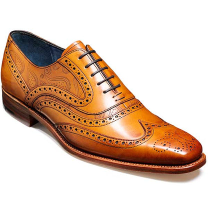 BARKER McClean Shoes - Cedar Calf & Paisley Laser