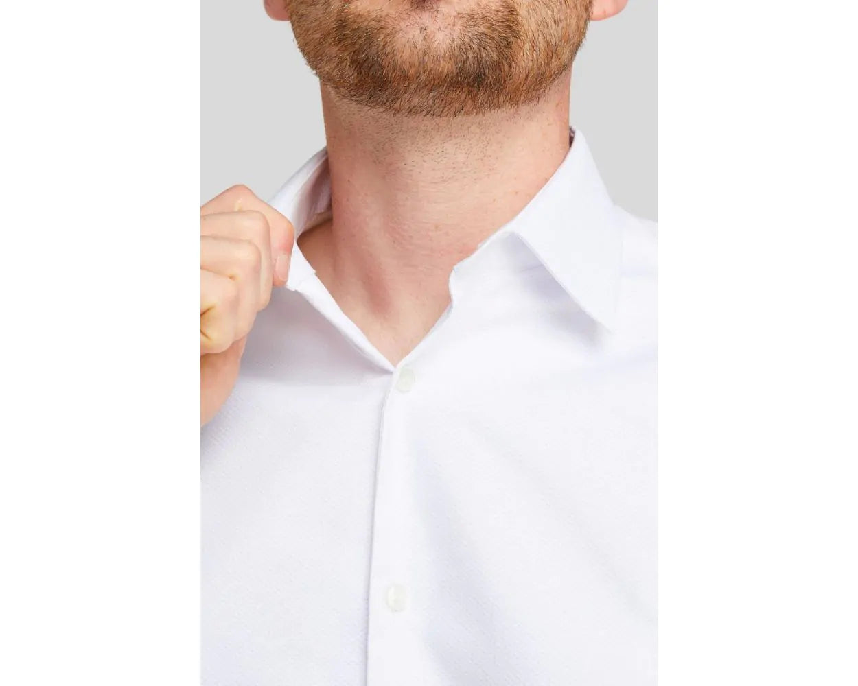 DOUBLE TWO Marcella Dress Shirt -  Double Cuff Regular Collar – White