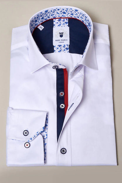 MARC DARCY Alfie Classic Shirt - White