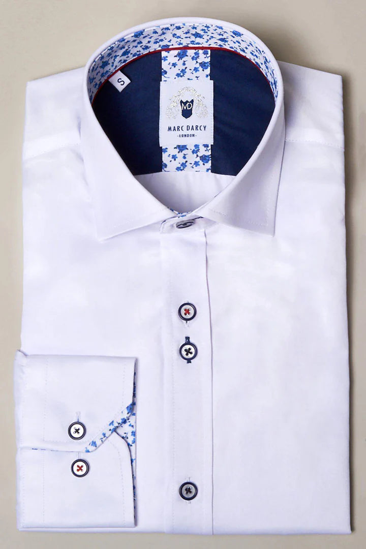 MARC DARCY Alfie Classic Shirt - White