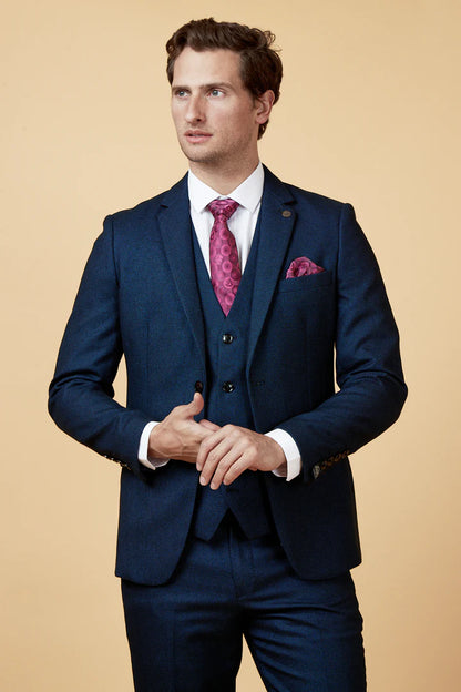 MARC DARCY Callum Three Piece Suit - Blue – Farleys Menswear