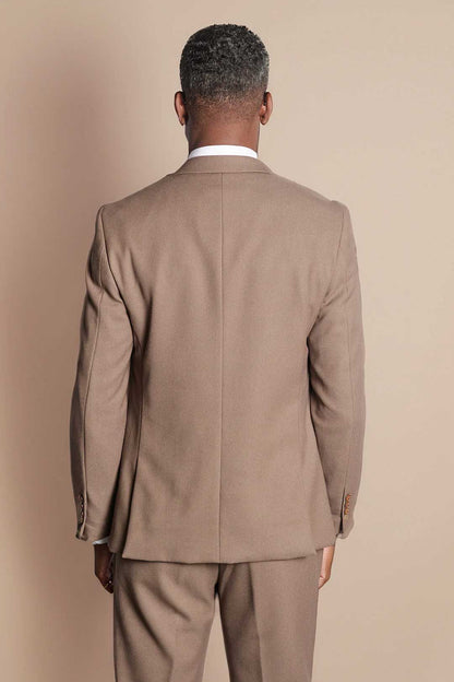 MARC DARCY HM5 Tailored Three Piece Suit - Tan