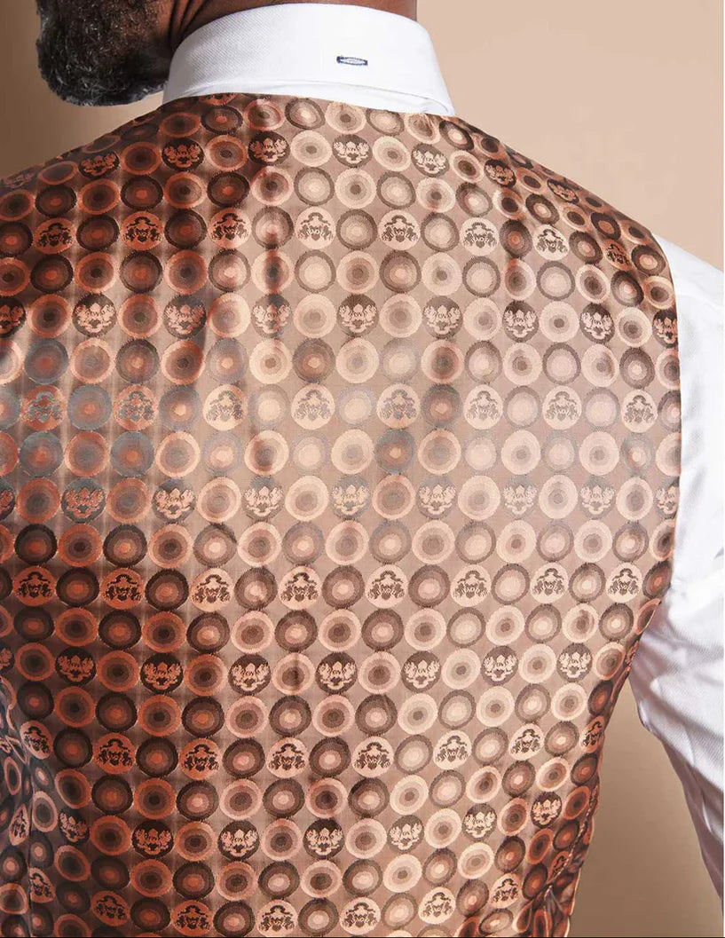 MARC DARCY HM5 Single Breasted Waistcoat - Tan
