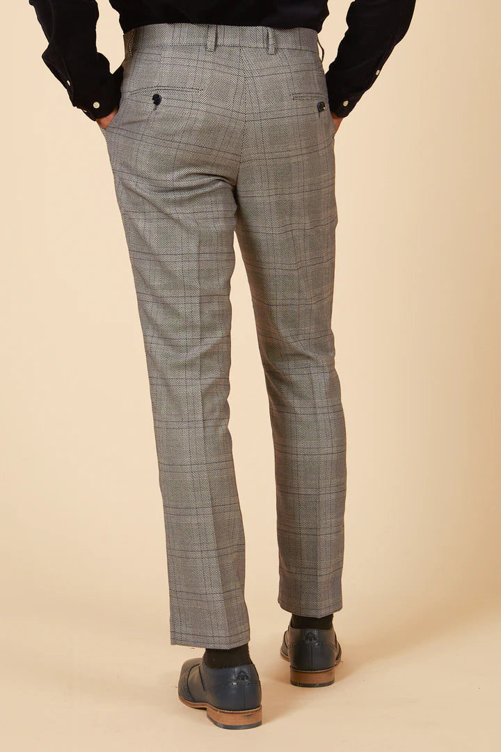 MARC DARCY Jerry Three Piece Suit - Grey Check