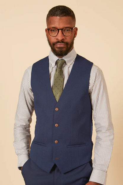 MARC DARCY Max Three Piece Suit - Royal Blue