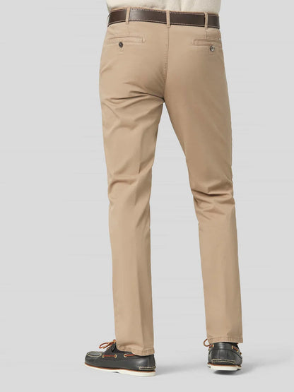 MEYER Roma 316 Luxury Cotton Chino Trousers - Beige