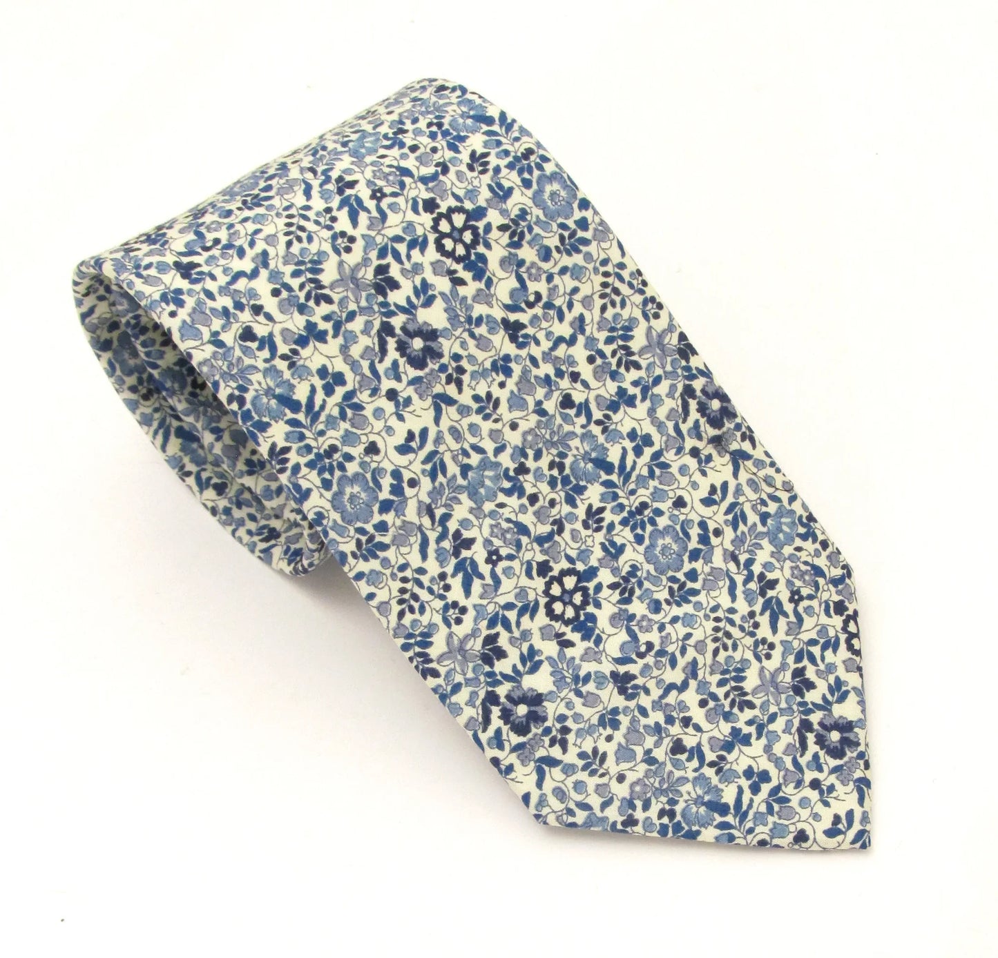 VAN BUCK Liberty Print Cotton Pocket Square - Katie & Millie Blue