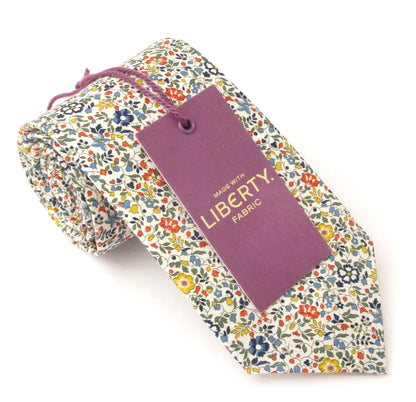 VAN BUCK Liberty Print Cotton Tie & Pocket Square - Katie & Millie Multi