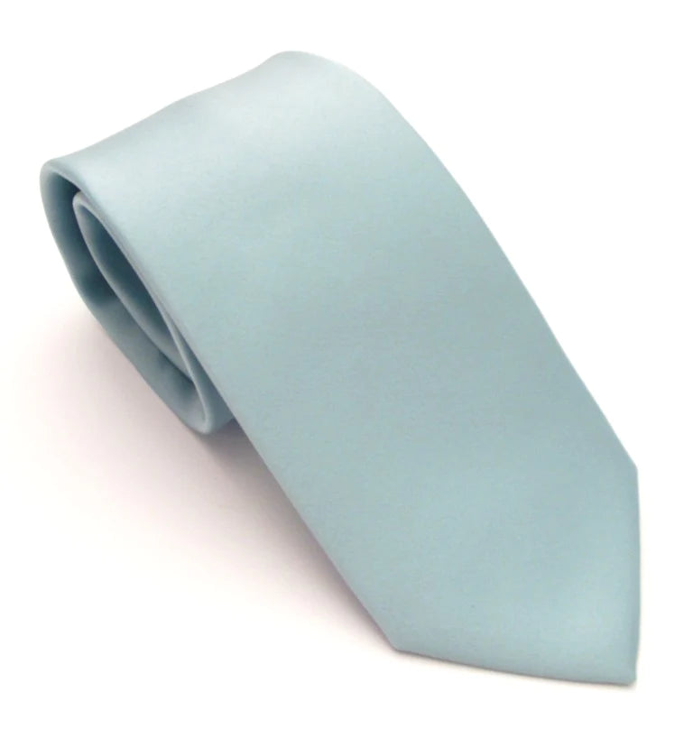 VAN BUCK Satin Wedding Tie & Pocket Square - Javan Sea